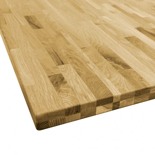 Tablero de mesa cuadrado madera maciza de roble 44 mm 80x80 cm | Ta...