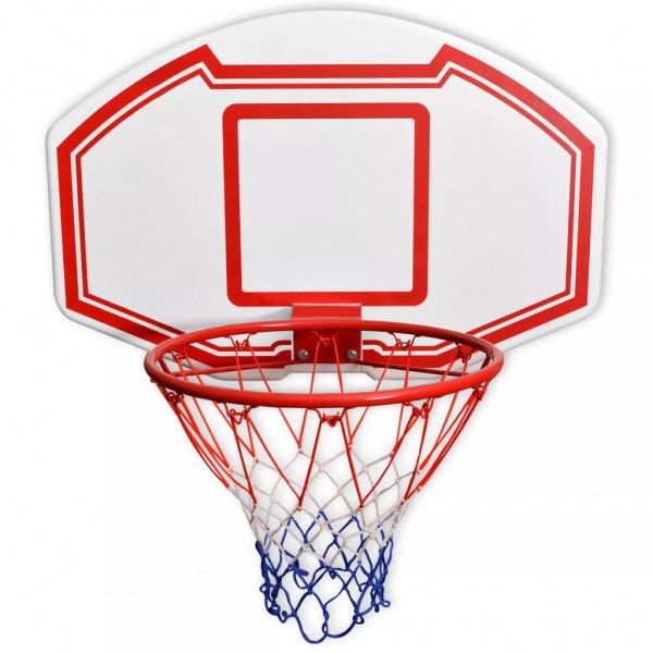 Set de canasta de baloncesto de pared tres piezas 90x60 cm | Balonc...