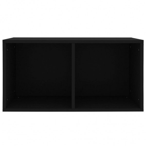 Comprar Caja para discos de vinilo aglomerado negro 71x34x36 cm al