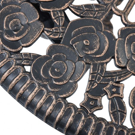 Mesa y sillas bistró de jardín 3 piezas aluminio fundido | Conjunto...