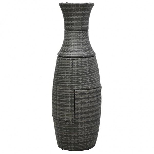 Juego muebles bistró jardín 3 pzas cojines ratán sintético gris | C...