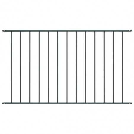 Panel de valla acero recubrimiento polvo gris antracita 1,7x1 m | V...