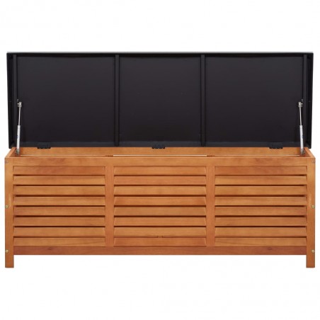 Caja de almacenaje jardín madera maciza eucalipto 150x50x55 cm | Ca...