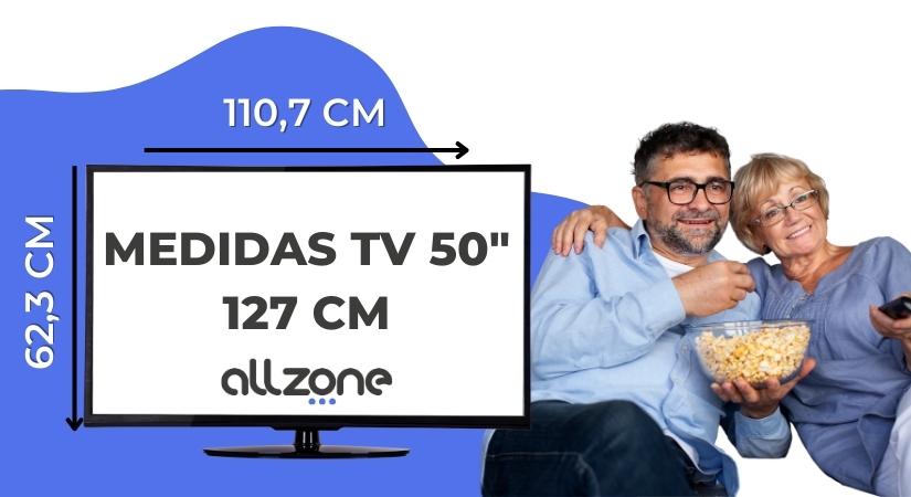 Cerdito muerte Autocomplacencia Medidas Televisores 50 Pulgadas en CM | AllZone