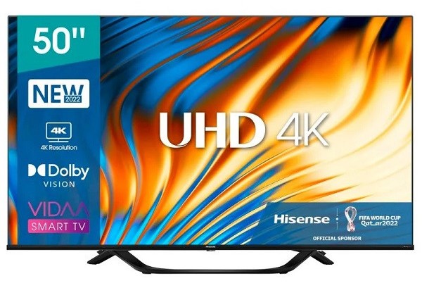 SMART TV HISENSE 50" LED 4K UHD 50A63H NEGRO