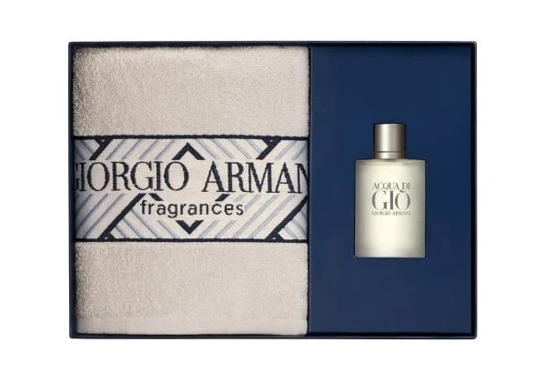Perfume de mujer de Armani Acqua Di Gio Home Eau Toilette de 100ml, más una toalla.
