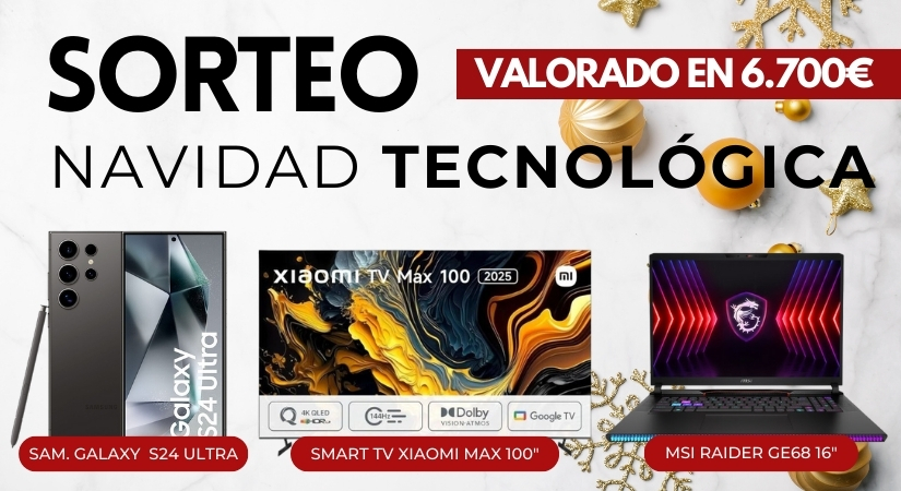 SORTEO NAVIDAD TECNOLÓGICA: Gana tus gadgets soñados SORTEO NAVIDAD TECNOLÓGICA: Gana tus gadgets soñados